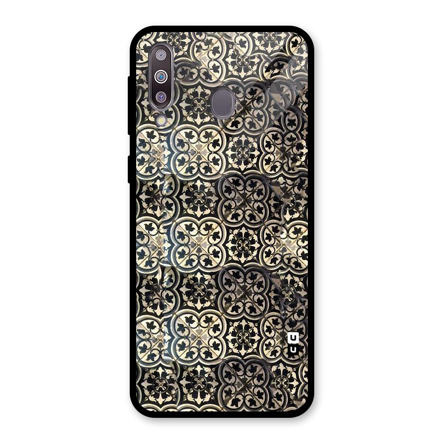 Abstract Tile Glass Back Case for Galaxy M30