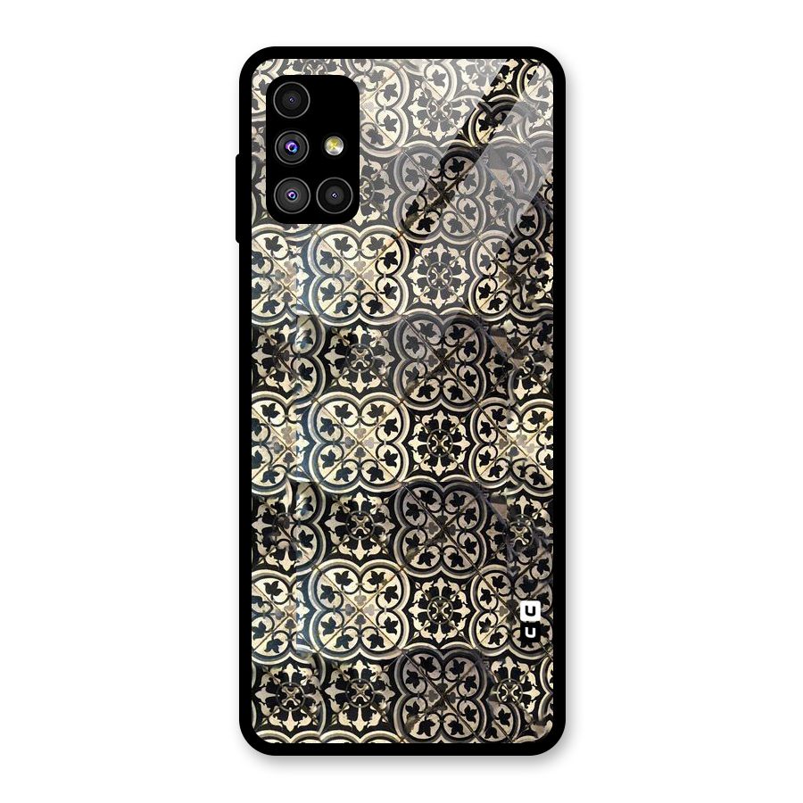 Abstract Tile Glass Back Case for Galaxy M51
