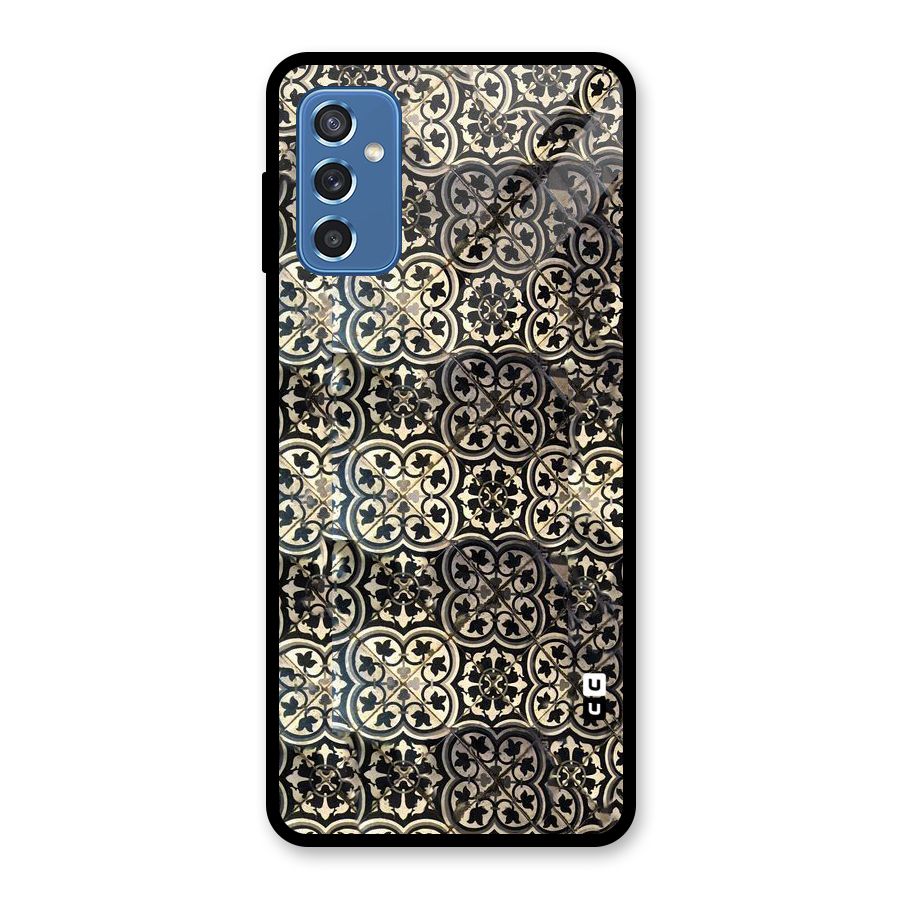 Abstract Tile Glass Back Case for Galaxy M52 5G