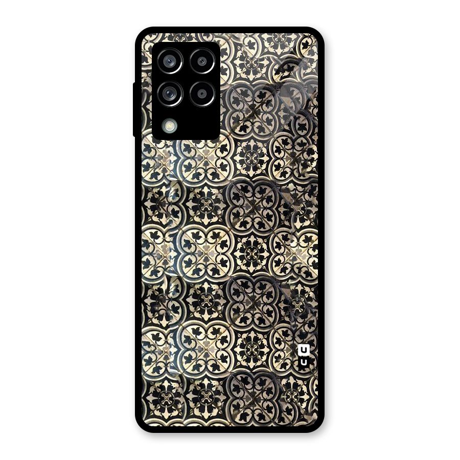 Abstract Tile Glass Back Case for Galaxy M53 5G