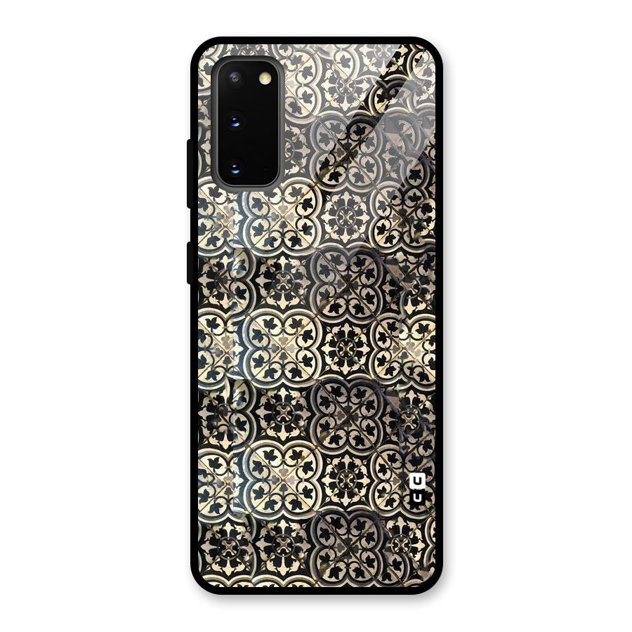 Abstract Tile Glass Back Case for Galaxy S20