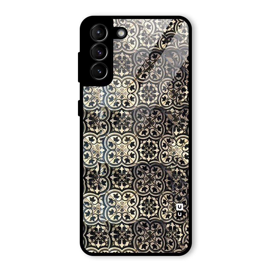 Abstract Tile Glass Back Case for Galaxy S21 Plus