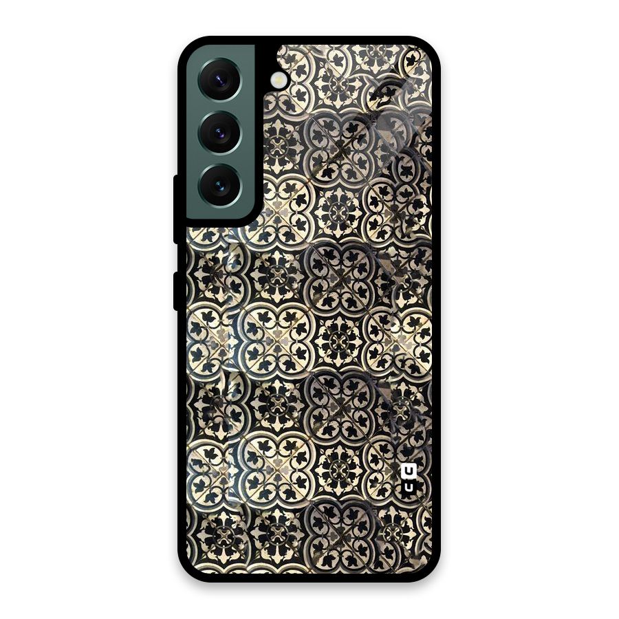 Abstract Tile Glass Back Case for Galaxy S22 5G