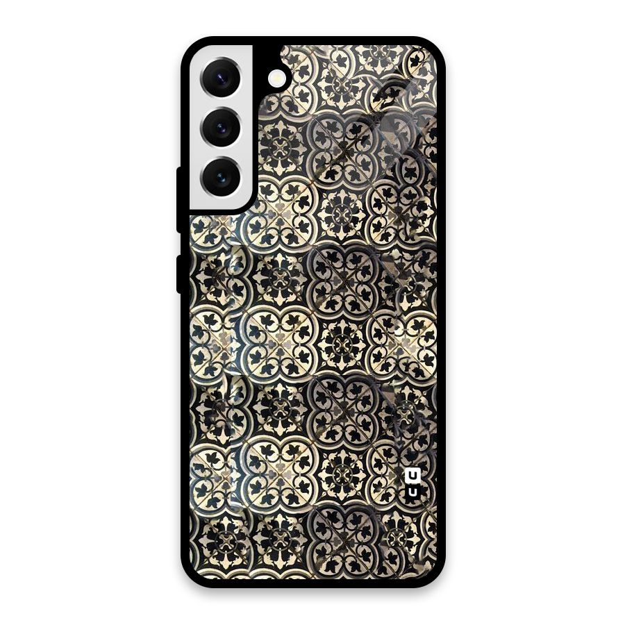 Abstract Tile Glass Back Case for Galaxy S22 Plus 5G