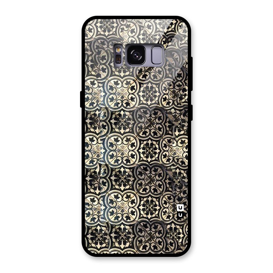 Abstract Tile Glass Back Case for Galaxy S8