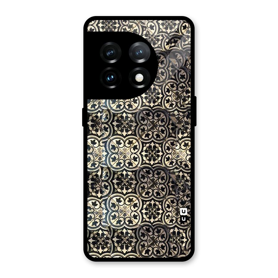 Abstract Tile Glass Back Case for OnePlus 11