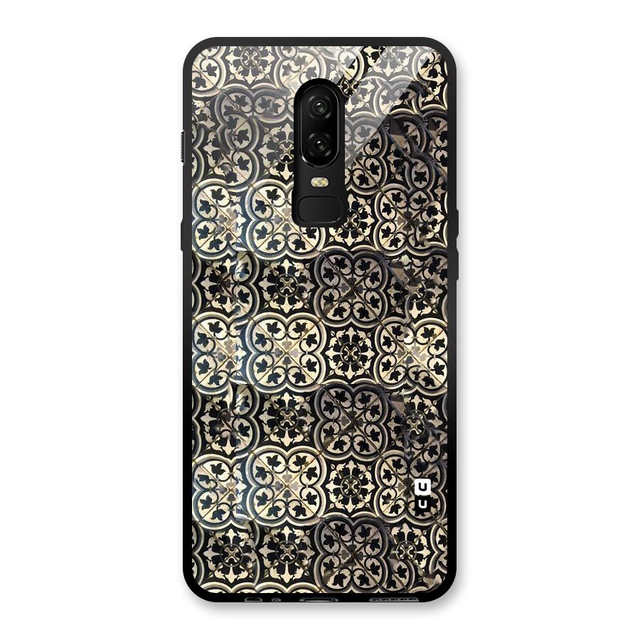 Abstract Tile Glass Back Case for OnePlus 6