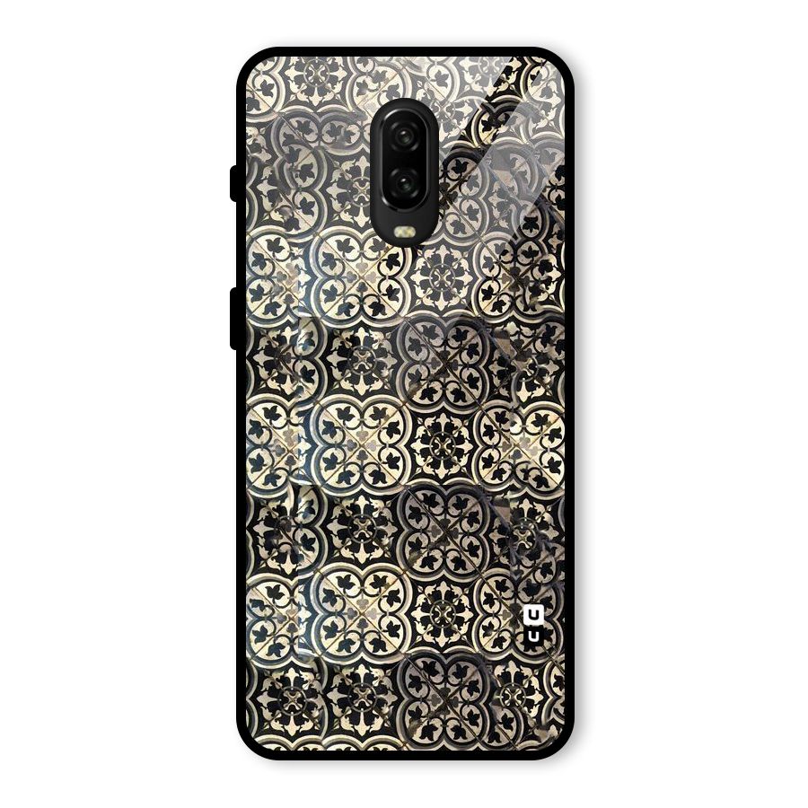 Abstract Tile Glass Back Case for OnePlus 6T