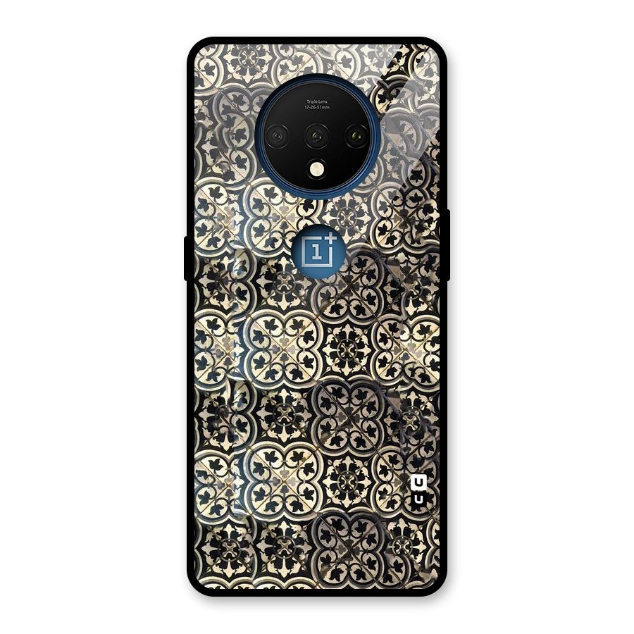 Abstract Tile Glass Back Case for OnePlus 7T
