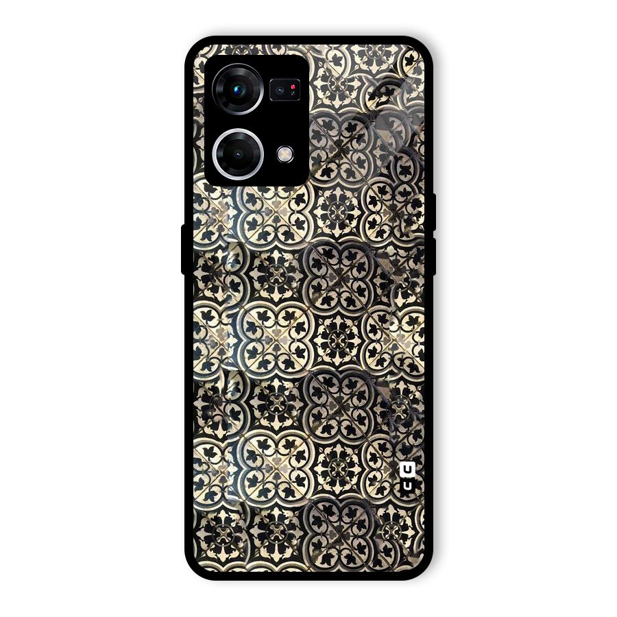 Abstract Tile Glass Back Case for Oppo F21s Pro 4G