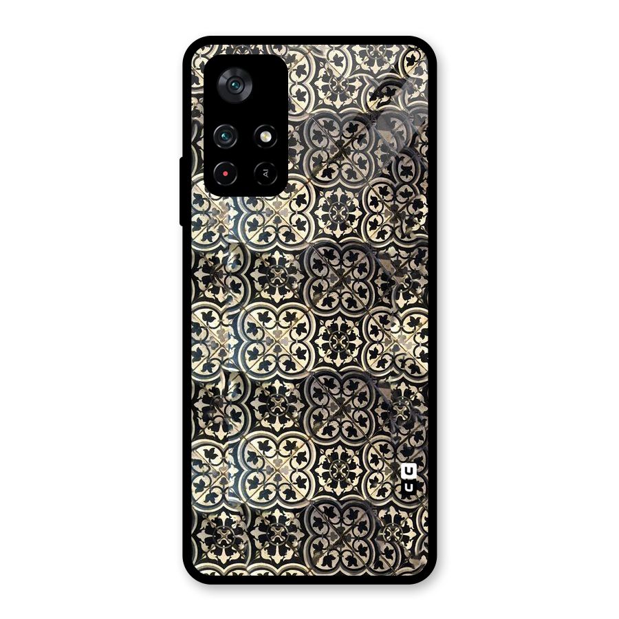 Abstract Tile Glass Back Case for Poco M4 Pro 5G
