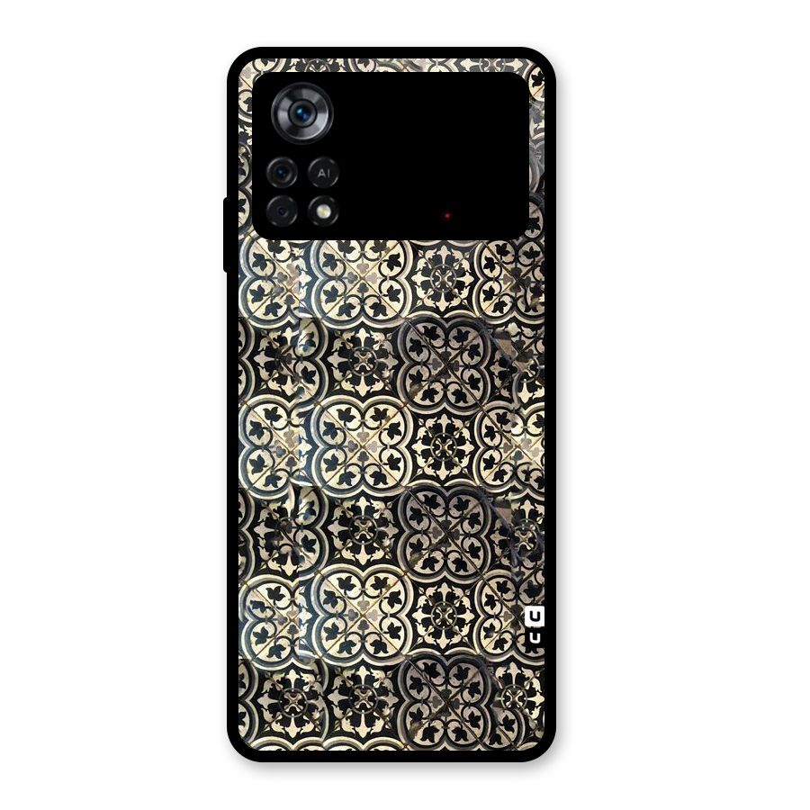 Abstract Tile Glass Back Case for Poco X4 Pro 5G
