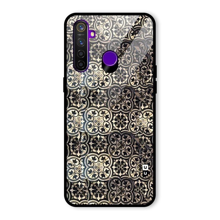 Abstract Tile Glass Back Case for Realme 5 Pro