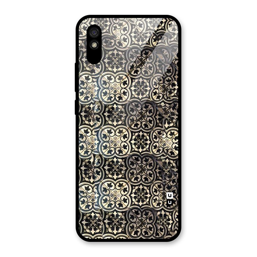Abstract Tile Glass Back Case for Redmi 9A