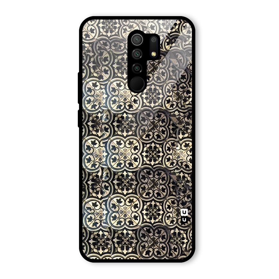 Abstract Tile Glass Back Case for Redmi 9 Prime