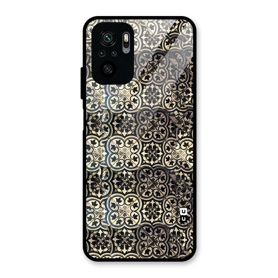 Abstract Tile Glass Back Case for Redmi Note 10S