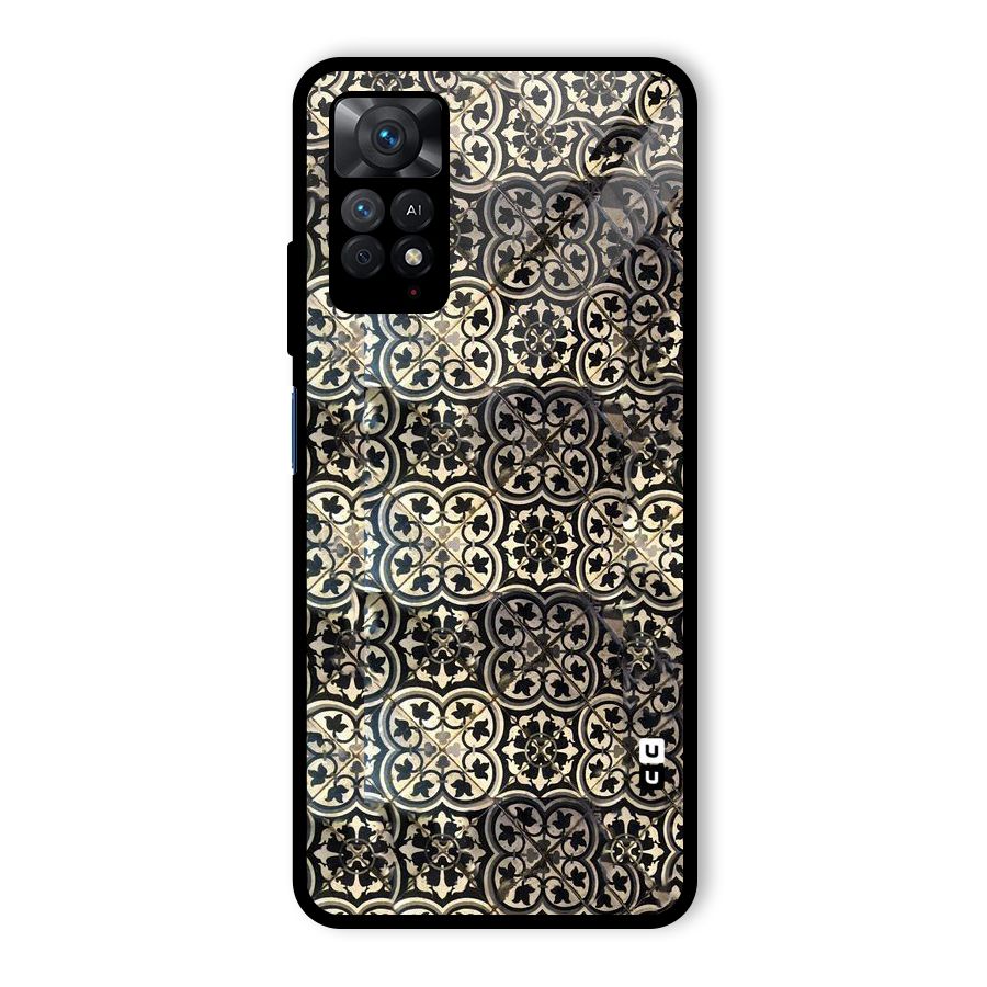 Abstract Tile Glass Back Case for Redmi Note 11 Pro