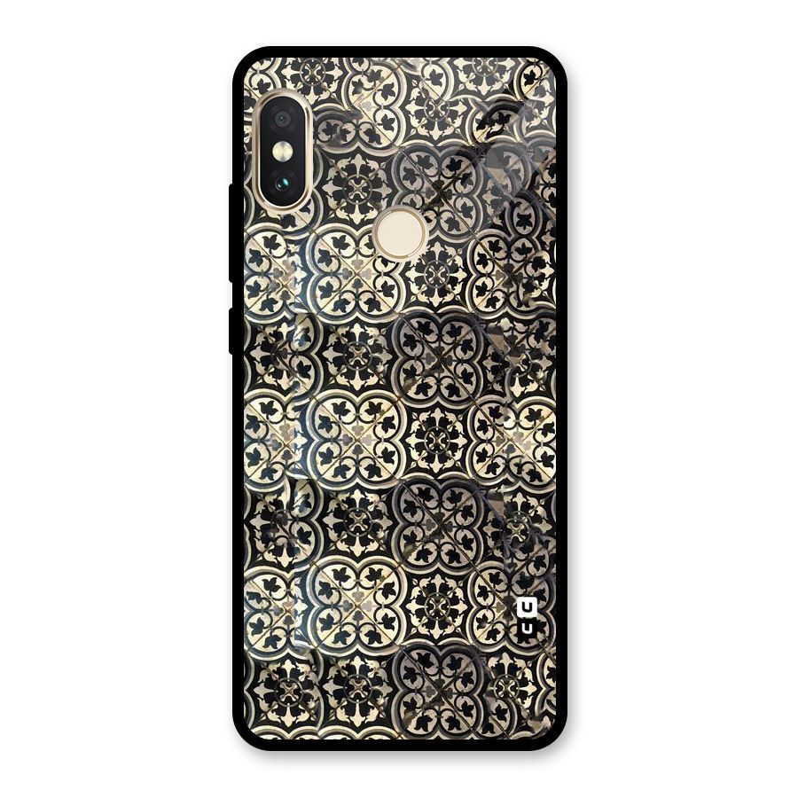 Abstract Tile Glass Back Case for Redmi Note 5 Pro