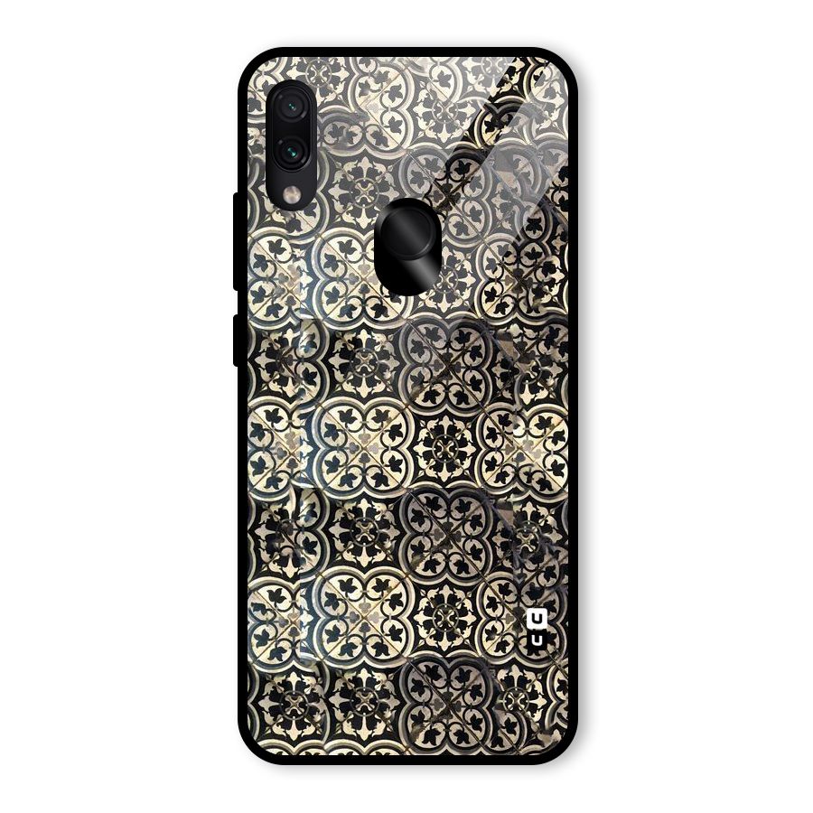 Abstract Tile Glass Back Case for Redmi Note 7 Pro