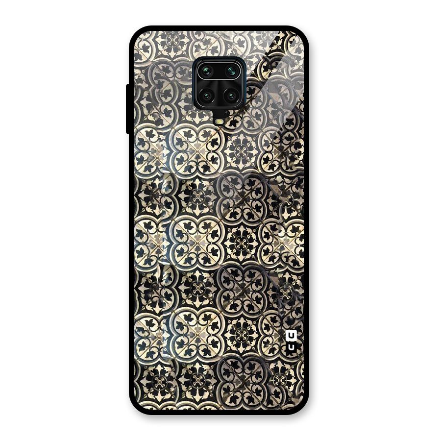 Abstract Tile Glass Back Case for Redmi Note 9 Pro