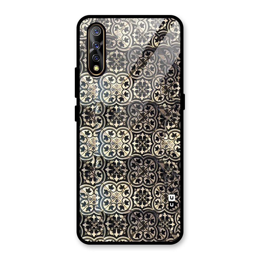 Abstract Tile Glass Back Case for Vivo S1
