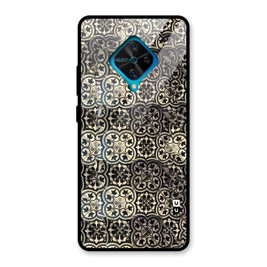 Abstract Tile Glass Back Case for Vivo S1 Pro