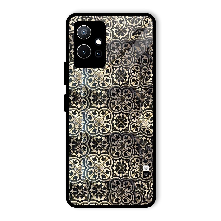 Abstract Tile Glass Back Case for Vivo T1 5G