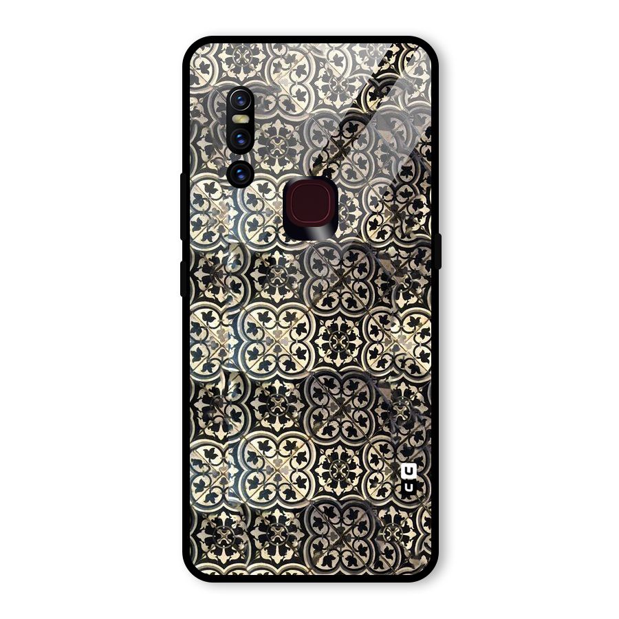 Abstract Tile Glass Back Case for Vivo V15