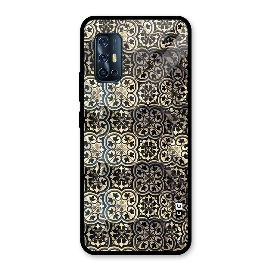 Abstract Tile Glass Back Case for Vivo V17