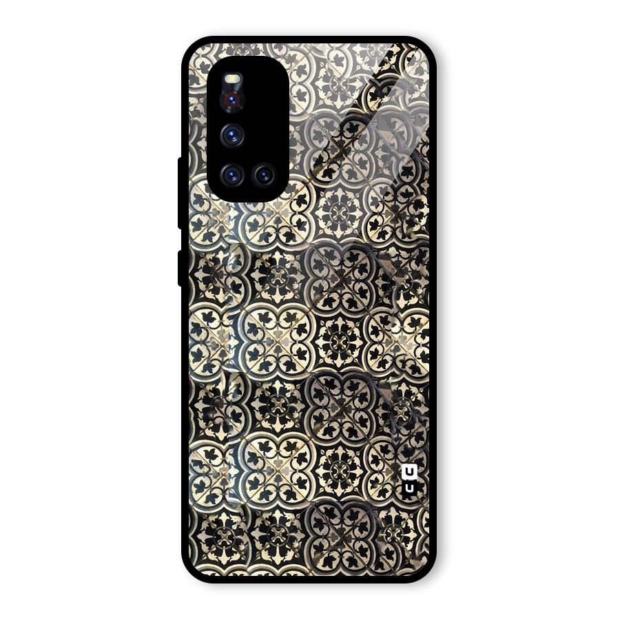Abstract Tile Glass Back Case for Vivo V19