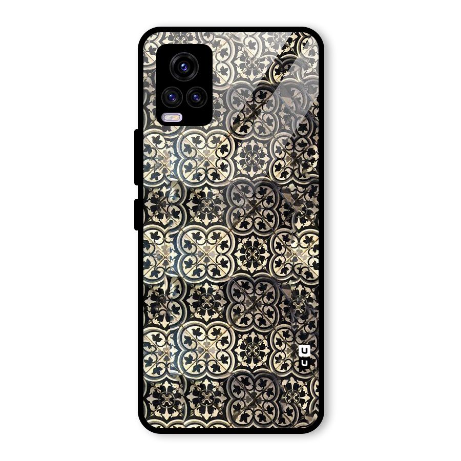 Abstract Tile Glass Back Case for Vivo V20