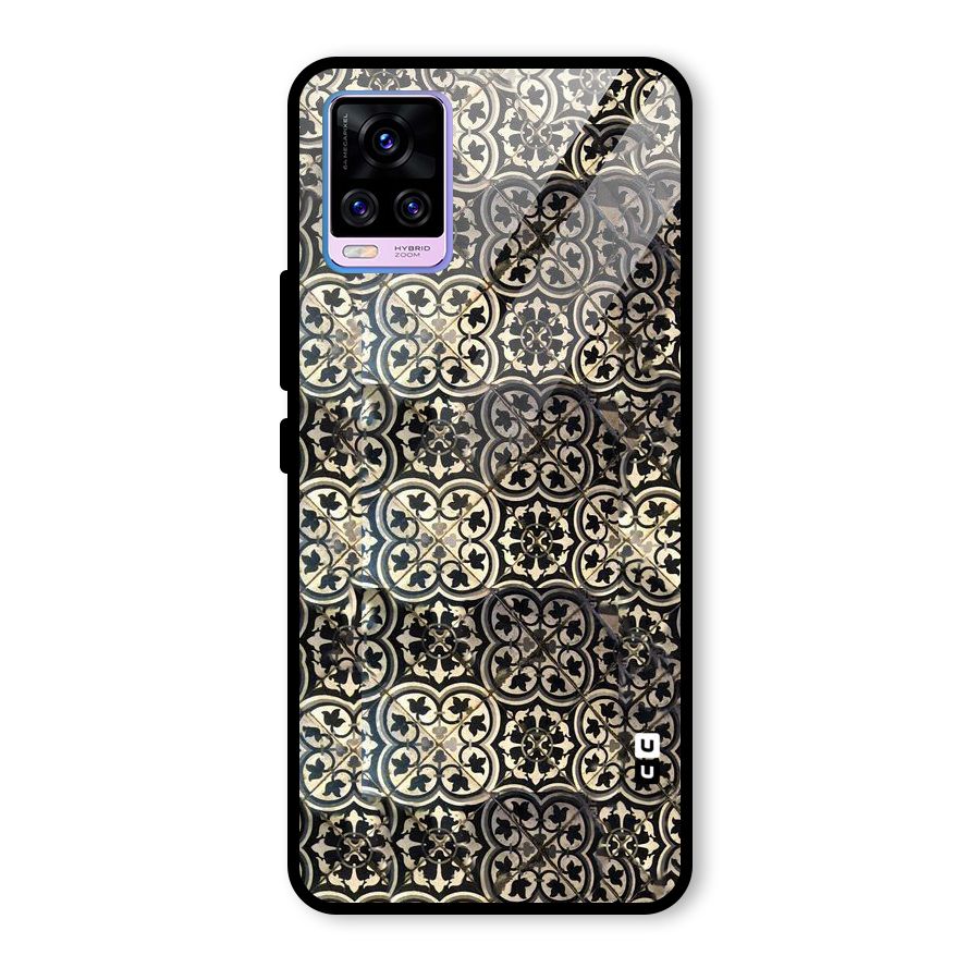 Abstract Tile Glass Back Case for Vivo V20 Pro