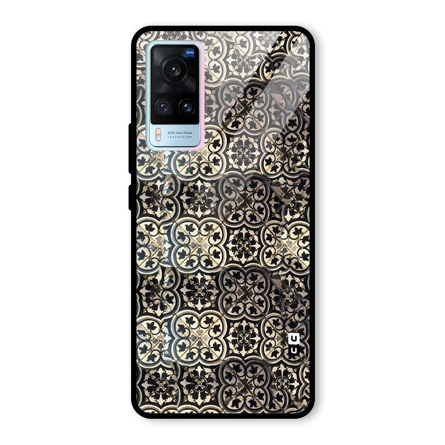 Abstract Tile Glass Back Case for Vivo X60