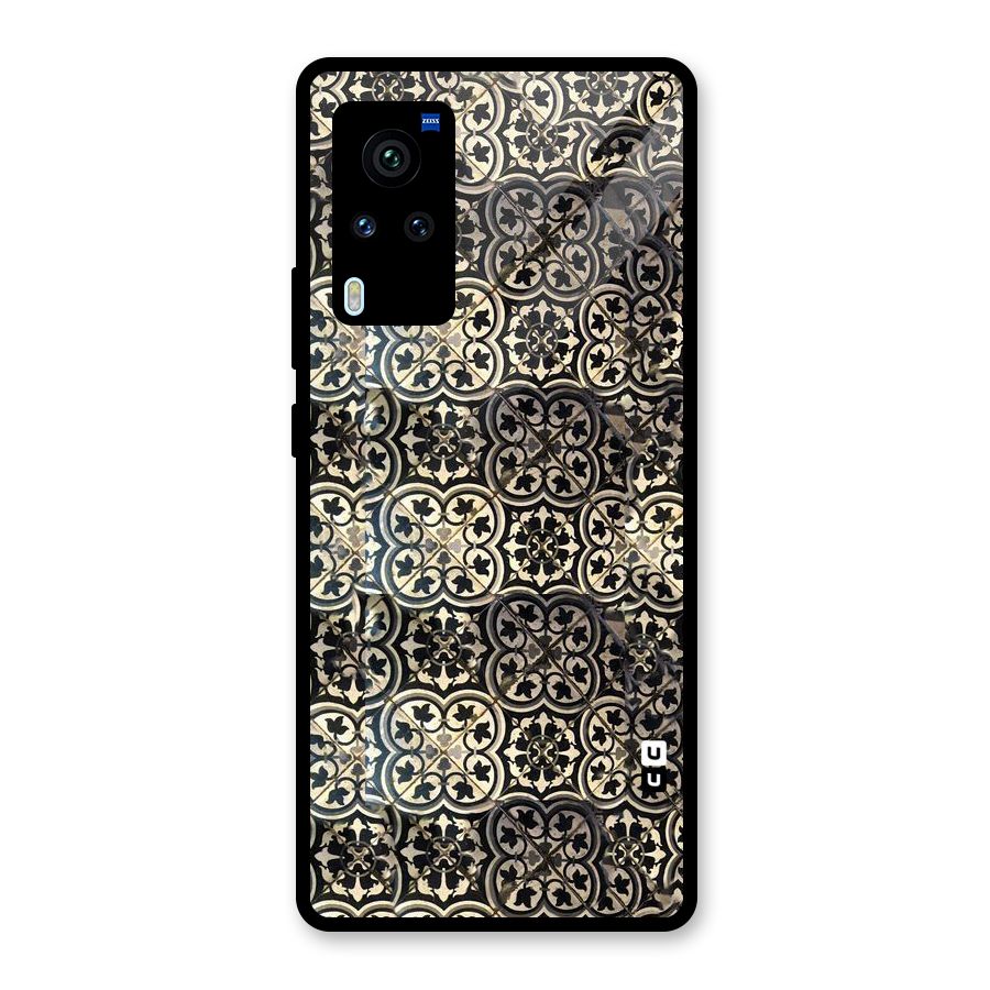 Abstract Tile Glass Back Case for Vivo X60 Pro