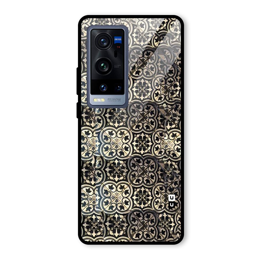 Abstract Tile Glass Back Case for Vivo X60 Pro Plus