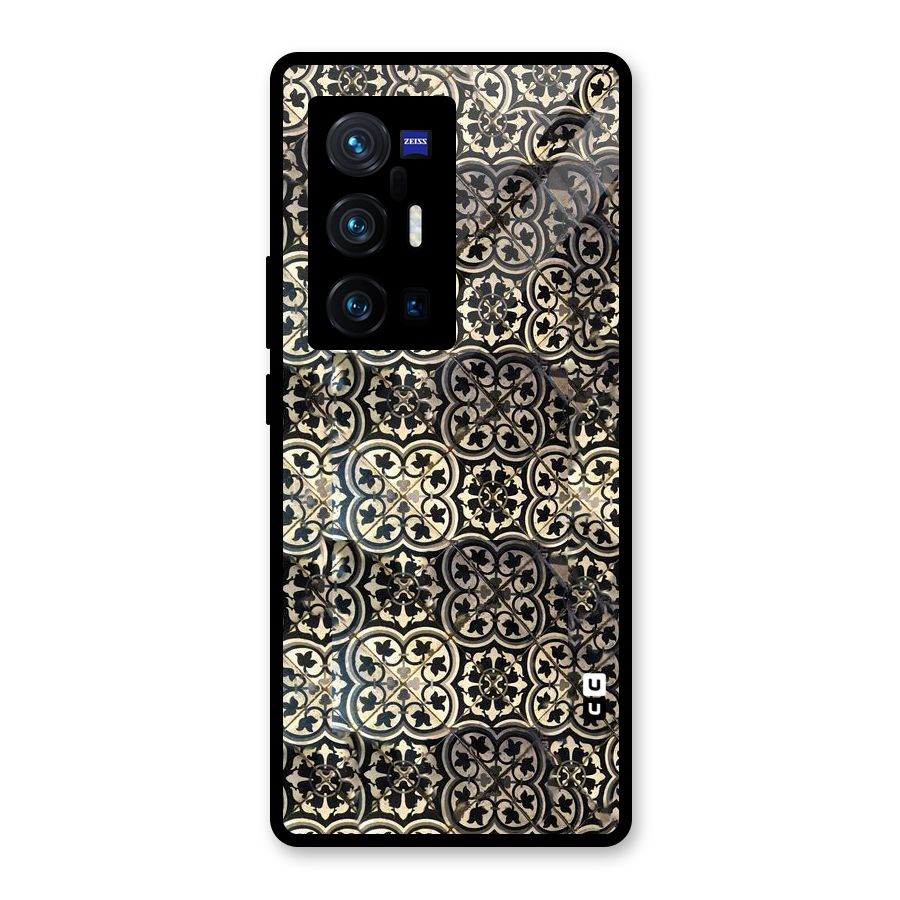 Abstract Tile Glass Back Case for Vivo X70 Pro Plus