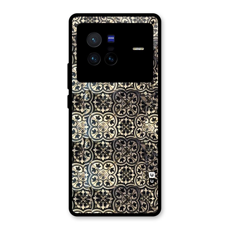 Abstract Tile Glass Back Case for Vivo X80