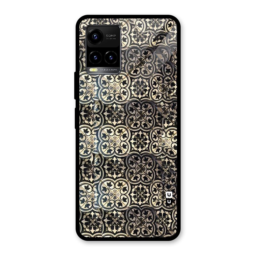 Abstract Tile Glass Back Case for Vivo Y21T