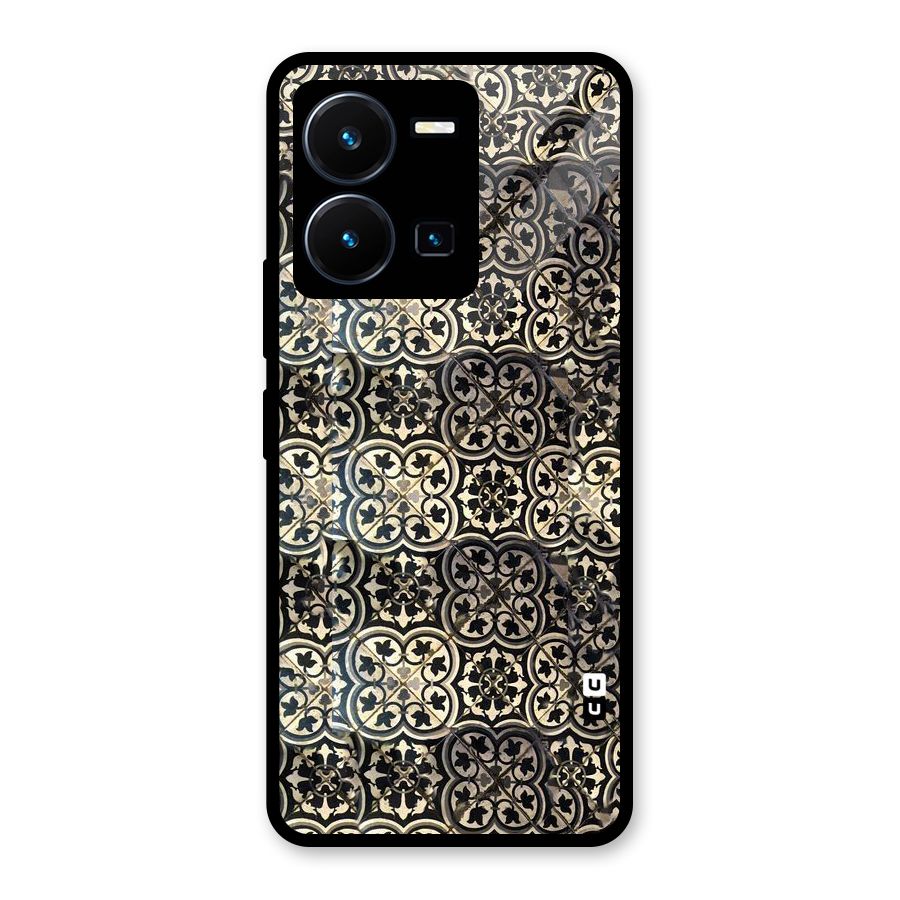 Abstract Tile Glass Back Case for Vivo Y35