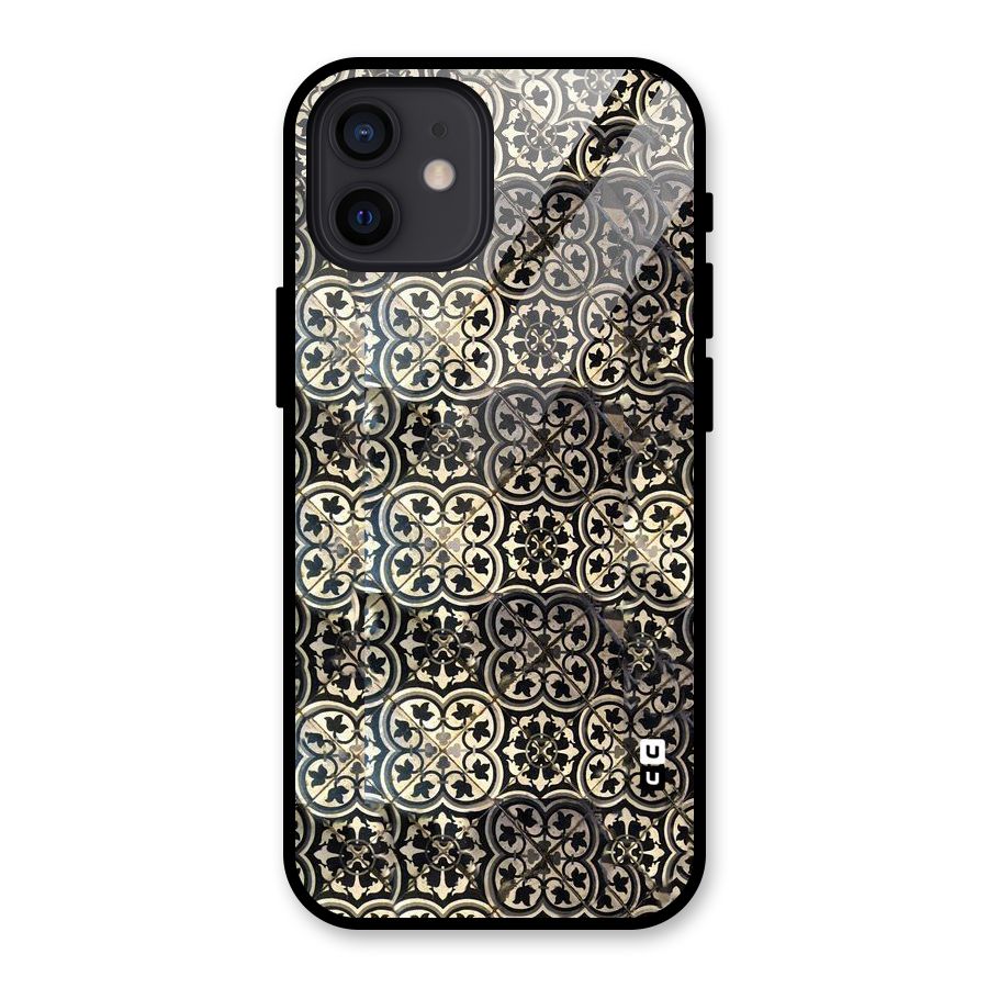 Abstract Tile Glass Back Case for iPhone 12