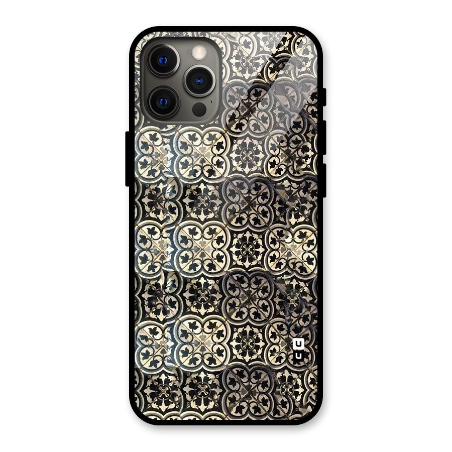 Abstract Tile Glass Back Case for iPhone 12 Pro Max
