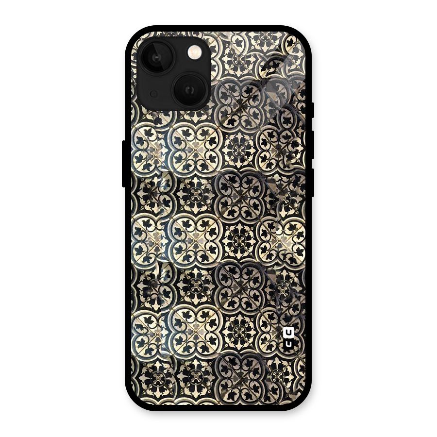 Abstract Tile Glass Back Case for iPhone 13