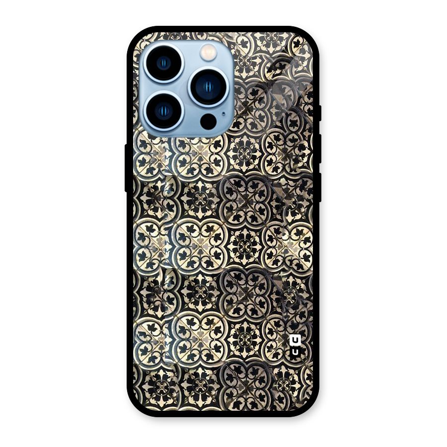 Abstract Tile Glass Back Case for iPhone 13 Pro