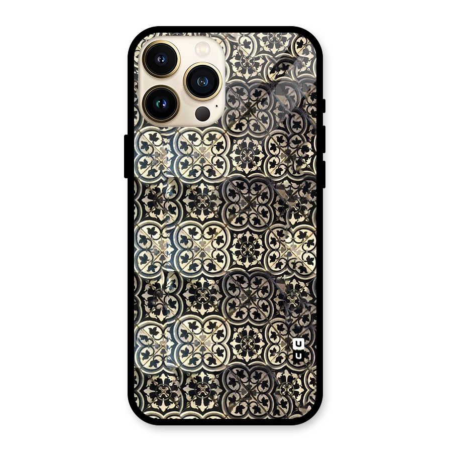 Abstract Tile Glass Back Case for iPhone 13 Pro Max