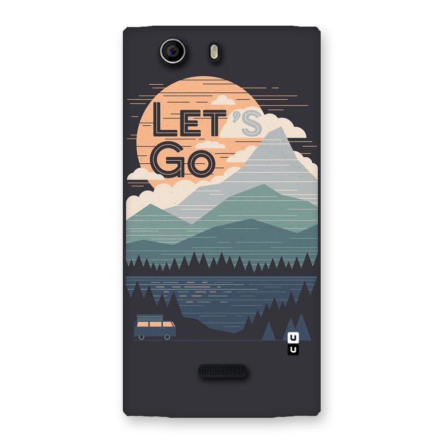 Abstract Travel Back Case for Canvas Nitro 2 E311