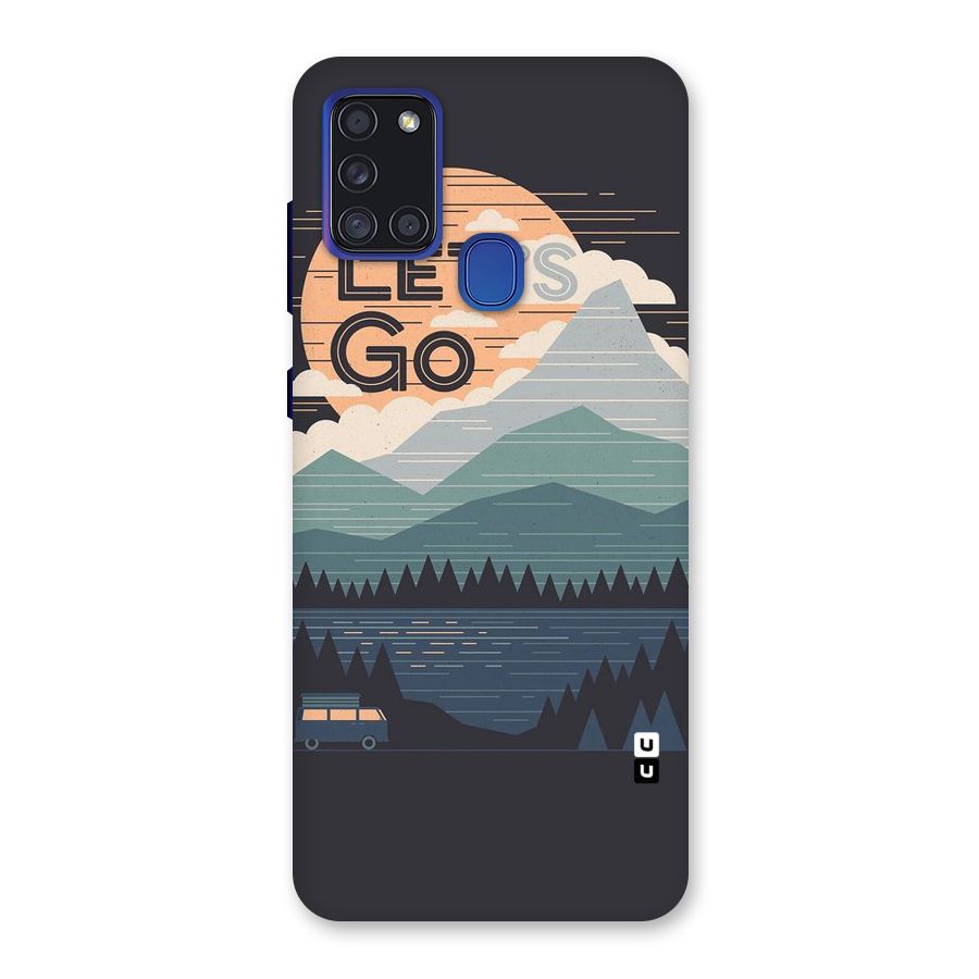 Abstract Travel Back Case for Galaxy A21s
