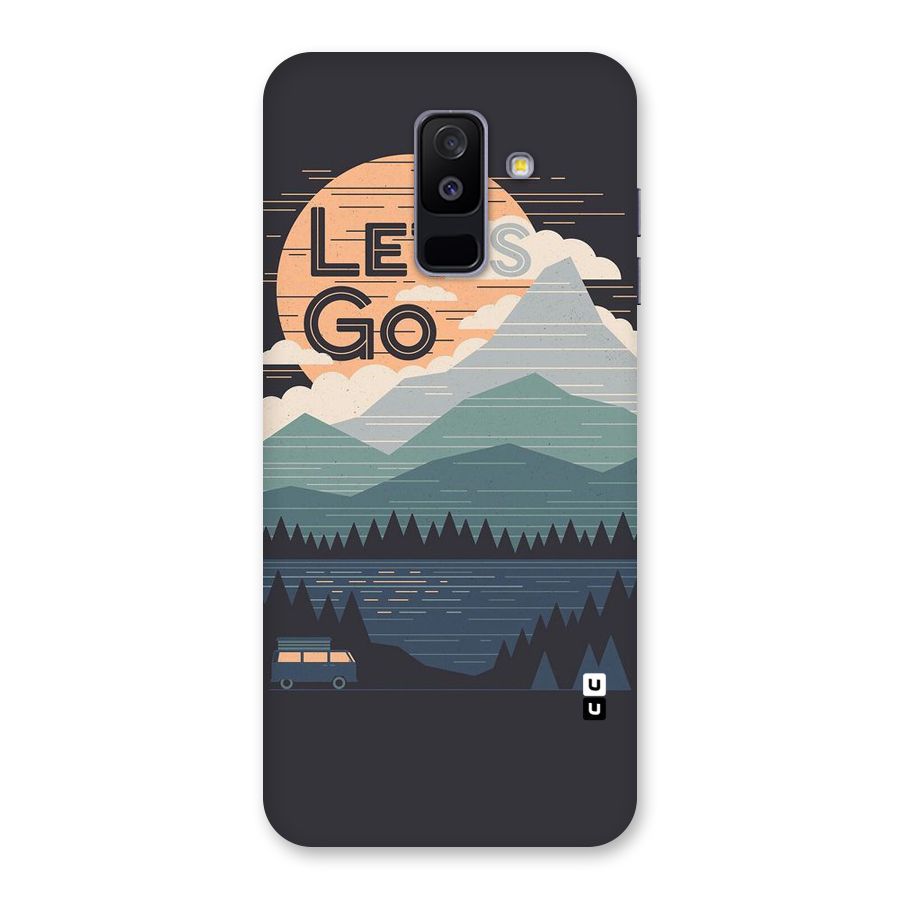 Abstract Travel Back Case for Galaxy A6 Plus