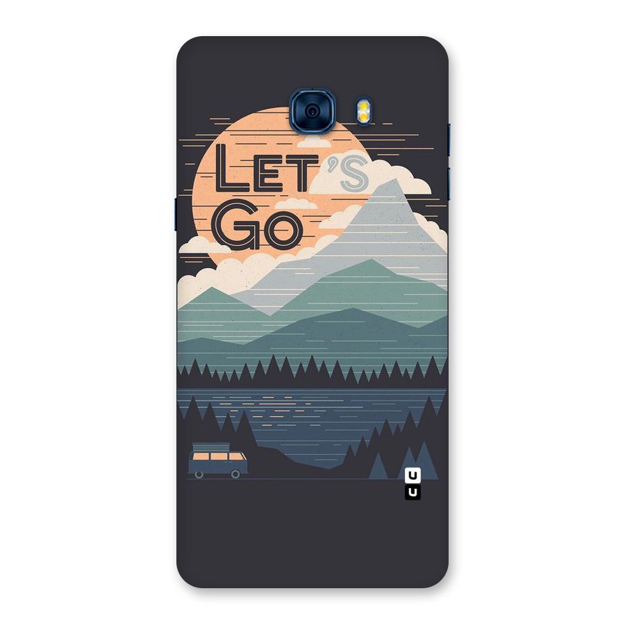 Abstract Travel Back Case for Galaxy C7 Pro