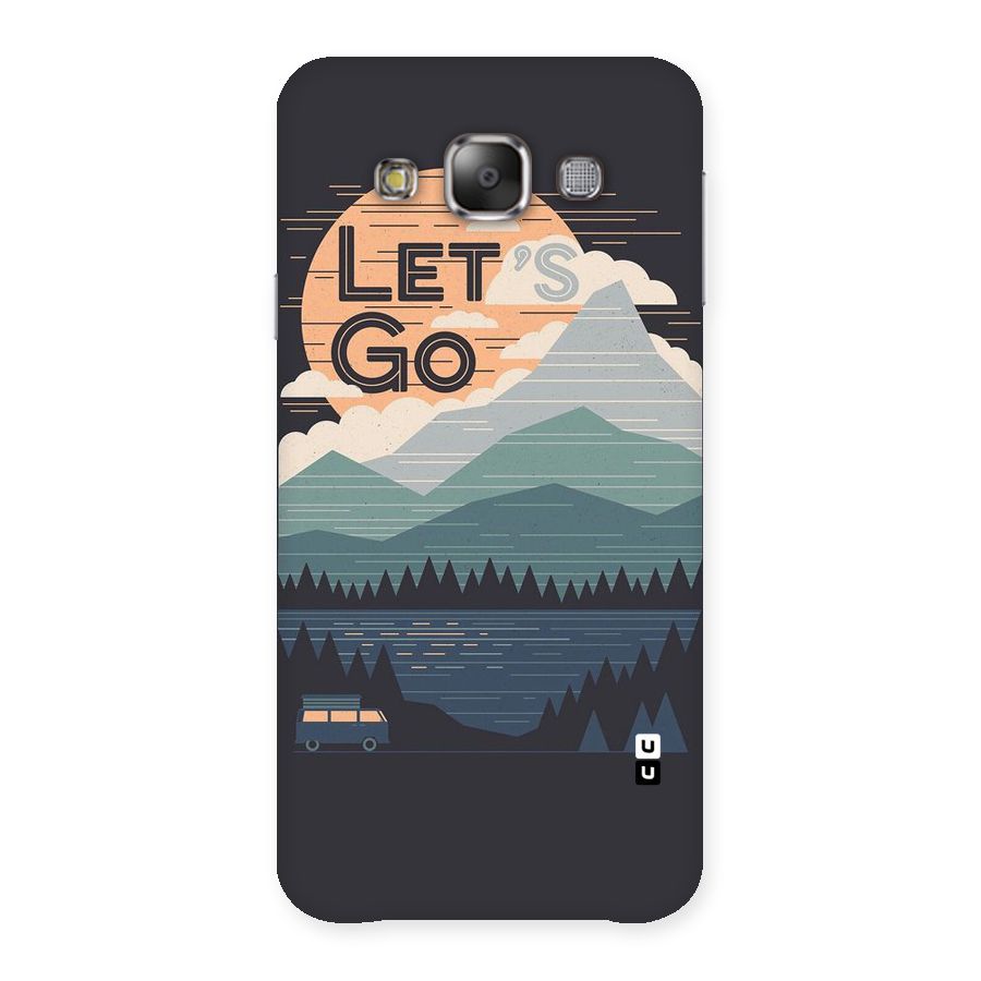 Abstract Travel Back Case for Galaxy E7
