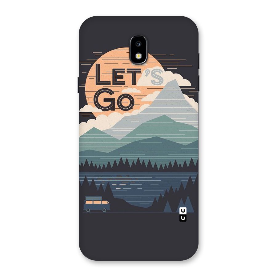 Abstract Travel Back Case for Galaxy J7 Pro